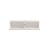 Mobile Porta tv Bianco Crema Beige un Ripiano 2 Ante 128x42x32h cm, 2 Vani - Vetto