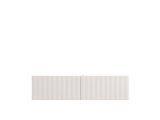 Mobile Porta tv Bianco Crema Beige un Ripiano 2 Ante 128x42x32h cm, 2 Vani - Vetto