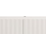 Mobile Porta tv Bianco Crema Beige un Ripiano 2 Ante 154x42x32h cm, 2 Vani - Maderno