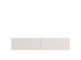 Mobile Porta tv Bianco Crema Beige un Ripiano 2 Ante 154x42x32h cm, 2 Vani - Maderno