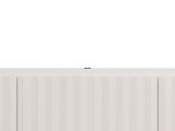Mobile Porta tv Bianco Crema Beige un Ripiano 3 Ante 192x42x32h cm, 3 Vani - Fossa
