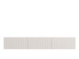 Mobile Porta tv Bianco Crema Beige un Ripiano 3 Ante 192x42x32h cm, 3 Vani - Fossa