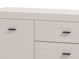 Mobile Porta tv Bianco Crema Nero 2 Cassetti un Ripiano 166.5x41.5x53.5h cm, Apertura Battente, Scorrevole - Nalles