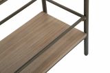 Mobile porta TV Bollengo, Credenza da soggiorno, Armadio basso per TV, Base parete attrezzata, 100x42 h110 cm, Grigio e Marrone