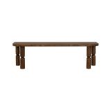 Mobile porta TV Ceres, Supporto per televisione da salotto, Credenza bassa da soggiorno, Base porta TV, 140x35h40 cm, Noce