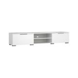 Mobile porta TV Fantine, Credenza da soggiorno, Armadio basso per TV, Base parete attrezzata, 40x173 h33 cm, Bianco