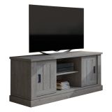 Mobile Porta tv Grigio Rovere Grigio un Ripiano 2 Ante 45x46x60h cm, 4 Vani - Mesola