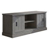 Mobile Porta tv Grigio Rovere Grigio un Ripiano 2 Ante 45x46x60h cm, 4 Vani - Mesola