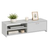 Mobile Porta tv Grigio un Cassetto 2 Ripiani 120x39x31h cm, 2 Vani - Lihamo