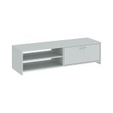 Mobile Porta tv Grigio un Cassetto 2 Ripiani 120x39x31h cm, 2 Vani - Lihamo