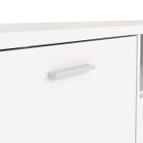 Mobile porta TV Harmonie, Credenza da soggiorno, Armadio basso per TV, Base parete attrezzata, 40x177 h38 cm, Bianco