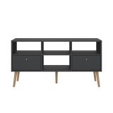 Mobile porta TV Jolie, Credenza da soggiorno, Armadio basso per TV, Base parete attrezzata, 39x117 h61 cm, Grigio