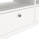 Mobile porta TV Liliane, Credenza da soggiorno, Armadio basso per TV, Base parete attrezzata, 38x151 h54 cm, Bianco