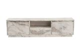 Mobile porta TV Lovere, Credenza da soggiorno, Armadio basso per TV, Base parete attrezzata, 160x30 h42 cm, Marmo
