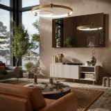 Mobile porta TV Magnano, 150x42 h52 cm, Beige