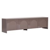 Mobile Porta tv Marrone Bronzo Apertura a Ribalta 4 Ante 180x32x45h cm, 2 Vani - Noma