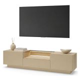 Mobile Porta tv Marrone Chiaro Marrone Rovere un Cassetto 2 Ripiani 176x40x43h cm, 2 Ante - Kakaha