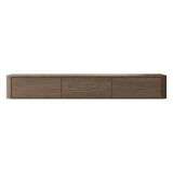 Mobile Porta tv Marrone Noce 3 Cassetti un Ripiano 200x34x28h cm, 3 Vani - Kahate