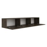 Mobile Porta tv Marrone Noce 3 Vani 3 Ante 150x32x30h cm, Apertura a Ribalta - Saonara