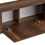 Mobile Porta tv Marrone Noce oro 2 Ante 4 Vani 180x30x45h cm, Apertura a Ribalta - Noga