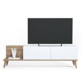 Mobile Porta tv Marrone Quercia 2 Ante Apertura a Ribalta 152x43x35h cm, Chiusura a Ribalta