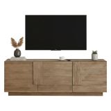 Mobile Porta tv Marrone Quercia 3 Ripiani Apertura Maniglia 182x44x63h cm, 6 Vani - Vergonte