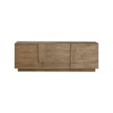 Mobile Porta tv Marrone Quercia 3 Ripiani Apertura Maniglia 182x44x63h cm, 6 Vani - Vergonte