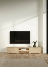 Mobile Porta tv Marrone Rovere 2 Cassetti un Ripiano 173x40x33h cm, 4 Vani - Ammiro