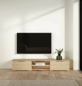 Mobile Porta tv Marrone Rovere 2 Cassetti un Ripiano 173x40x33h cm, 4 Vani - Ammiro