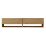 Mobile Porta tv Marrone Rovere 2 Ripiani 2 Ante 141x30x31h cm, 4 Vani - Olmi