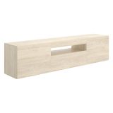 Mobile Porta tv Marrone Rovere 2 Ripiani 3 Ante 42x200x48h cm, 4 Vani - Burley