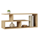 Mobile Porta tv Marrone Rovere 2 Ripiani 4 Vani 100x30x40h cm, Peso Supportato 40 kg - Foglizzo