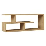 Mobile Porta tv Marrone Rovere 2 Ripiani 4 Vani 100x30x40h cm, Peso Supportato 40 kg - Foglizzo