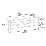 Mobile Porta tv Marrone Rovere 2 Ripiani Angolare 120x30x40h cm, Peso Supportato 40 kg - Venezze