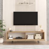 Mobile Porta tv Marrone Rovere 2 Vani 2 Ante 160x36x45h cm, Apertura a Ribalta - Palmi