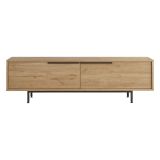 Mobile Porta tv Marrone Rovere 2 Vani 2 Ante 160x36x45h cm, Apertura a Ribalta - Palmi