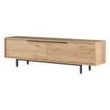 Mobile Porta tv Marrone Rovere 2 Vani 2 Ante 160x36x45h cm, Apertura a Ribalta - Palmi