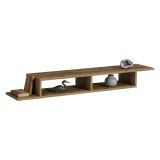 Mobile Porta tv Marrone Rovere 2 Vani Peso Supportato 40 kg 120x30x18h cm, Installazione Sospeso - Ivrea