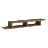 Mobile Porta tv Marrone Rovere 2 Vani Peso Supportato 40 kg 120x30x18h cm, Installazione Sospeso - Ivrea