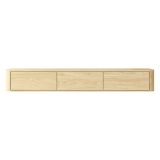 Mobile Porta tv Marrone Rovere 3 Cassetti un Ripiano 200x34x28h cm, 3 Vani - Kahate