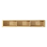 Mobile Porta tv Marrone Rovere 3 Cassetti un Ripiano 200x34x28h cm, 3 Vani - Kahate
