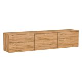 Mobile Porta tv Marrone Rovere 3 Vani 3 Ante 160x32x35h cm, Apertura a Ribalta - Surrigone