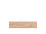 Mobile Porta tv Marrone Rovere Nodi un Ripiano 2 Ante 128x41.5x32h cm, Anta Effetto Rigato - Colico
