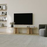 Mobile Porta tv Marrone Rovere Peso Supportato 40 kg Installazione a Terra 180x42x40h cm, Sfumatura Colore Struttura Rovere - Cairano