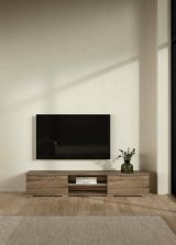 Mobile Porta tv Marrone Rovere Scuro 2 Cassetti un Ripiano 173x40x33h cm, 4 Vani - Ammiro
