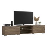 Mobile Porta tv Marrone Rovere Scuro 2 Cassetti un Ripiano 173x40x33h cm, 4 Vani - Ammiro