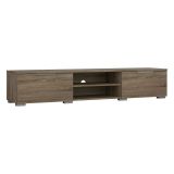 Mobile Porta tv Marrone Rovere Scuro 2 Cassetti un Ripiano 173x40x33h cm, 4 Vani - Ammiro