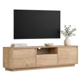 Mobile Porta tv Marrone Rovere un Ripiano 3 Ante 160x30x42h cm, 4 Vani - Morrigan