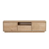Mobile Porta tv Marrone Rovere un Ripiano 3 Ante 160x30x42h cm, 4 Vani - Morrigan