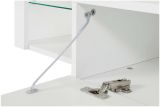 Mobile porta TV Meti, 200x40h35 cm, Bianco lucido